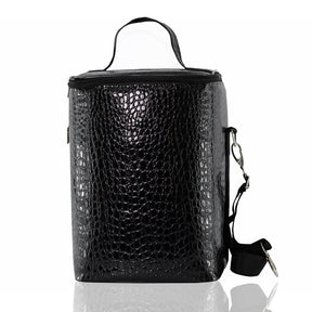 Porta Vinho Térmico Croco Black